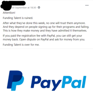 Funding Talent Complaint 3